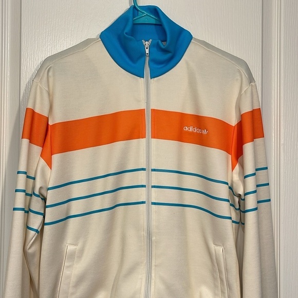 Adidas Tennis Court Vintage Y2K Track Piping Legacy Jacket Size MED EUC #2411 - Picture 3 of 9
